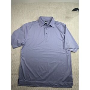 FJ FootJoy‎ XL Golf Polo Shirt Southwind Golf Club Blue Stripe Mens